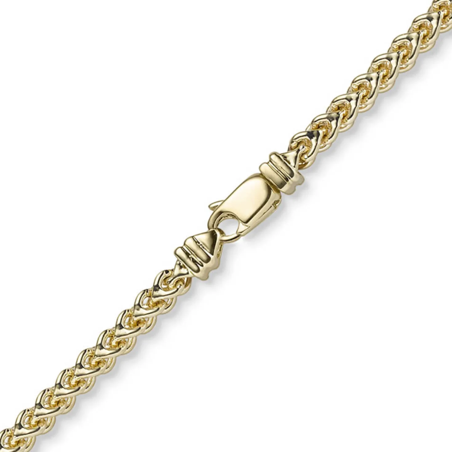 3,5mm Franco Kette Halskette Collier aus 750 Gold Gelbgold massiv 50cm