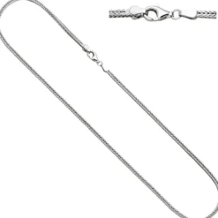 2,5mm Fuchsschwanzkette Kette Collier Halskette Halsschmuck aus 925 Silber, 45cm