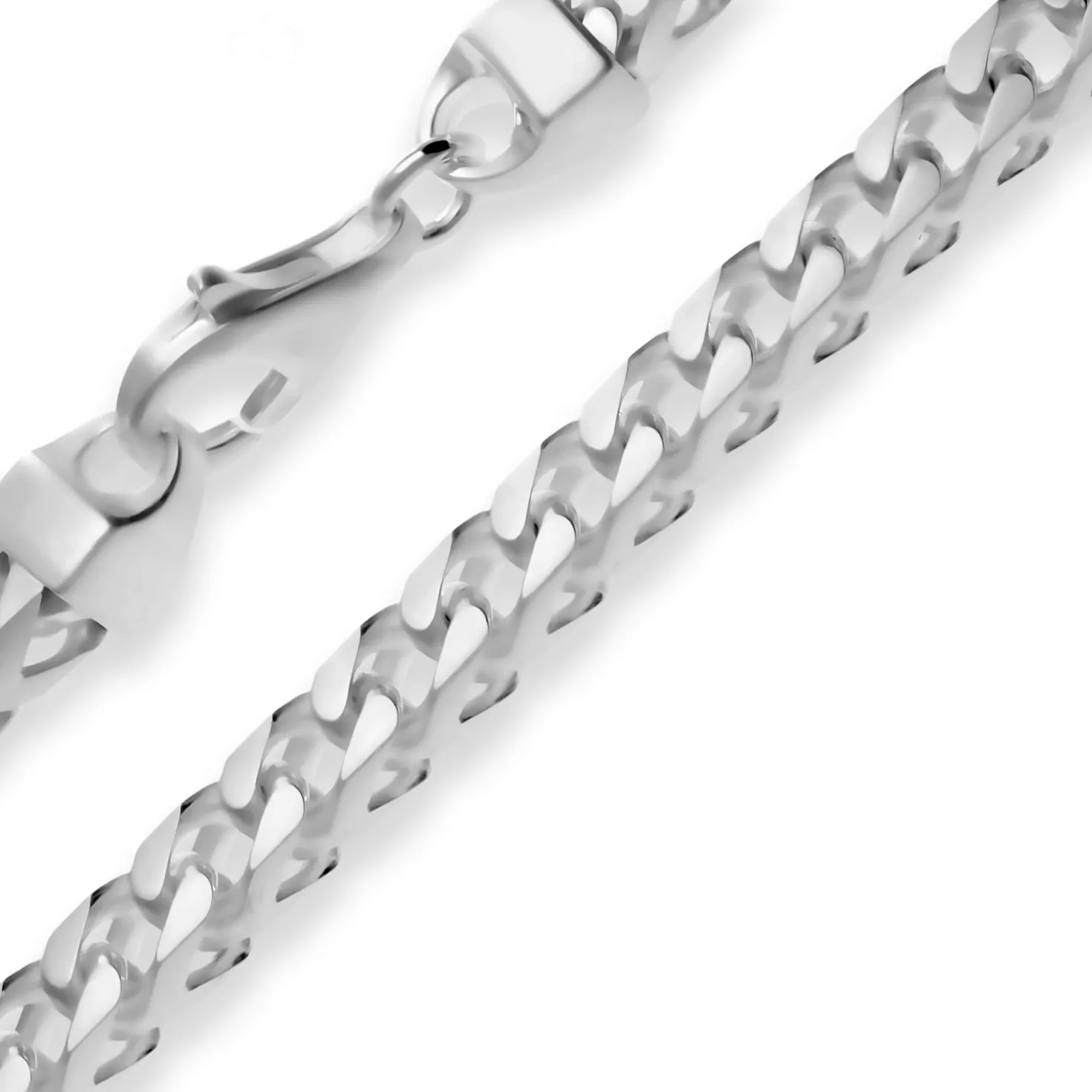 5,6mm Fuchsschwanzkette Silberkette Collier Halskette aus 925 Silber 60cm
