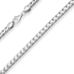5,6mm Fuchsschwanzkette Silberkette Collier Halskette aus 925 Silber 50cm