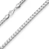 5,6mm Fuchsschwanzkette Silberkette Collier Halskette aus 925 Silber 55cm