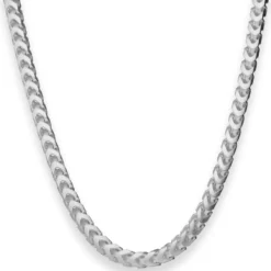 5,1mm Fuchsschwanzkette Silberkette Collier Halskette aus 925 Silber matt 50cm
