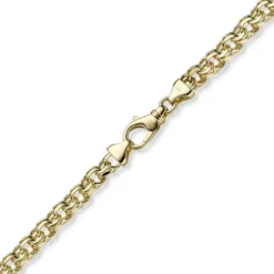 7mm Garibaldi Kette Halskette aus 585 Gold Gelbgold massiv 50cm