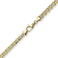 5,5mm Garibaldi Kette Halskette aus 585 Gold Gelbgold massiv 55cm