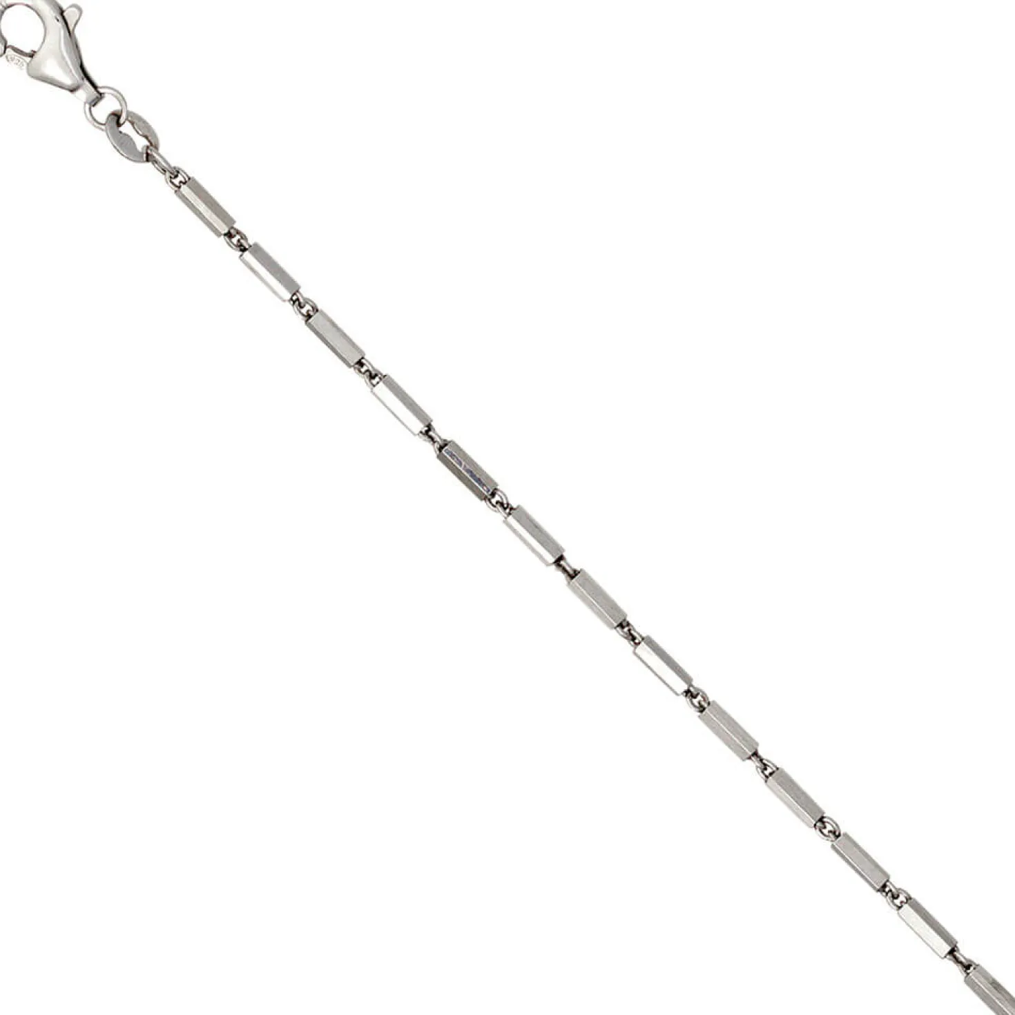 1,4mm Gliederkette Collier Kette Halskette 925 Silber Karabiner 50cm