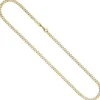 4,6mm Halskette Collier Panzerkette diamantiert 333 Gold Gelbgold massiv 60cm