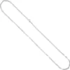 3,4mm Halskette Kette Collier aus 925 Silber rhodiniert 50cm Silberkette