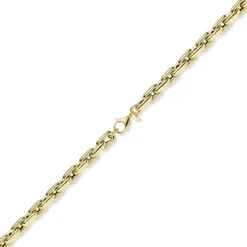 10mm Halskette Phantasiekette Weitanker-Kette aus 585 Gold Gelbgold 50cm