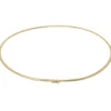 3mm Halsreif Collier Omegareif Omegakette 750 Gold Gelbgold Goldkette 50cm Damen