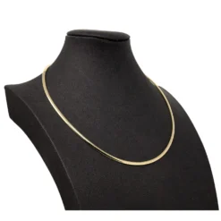 3mm Halsreif Collier Omegareif Omegakette 750 Gold Gelbgold Goldkette 50cm Damen