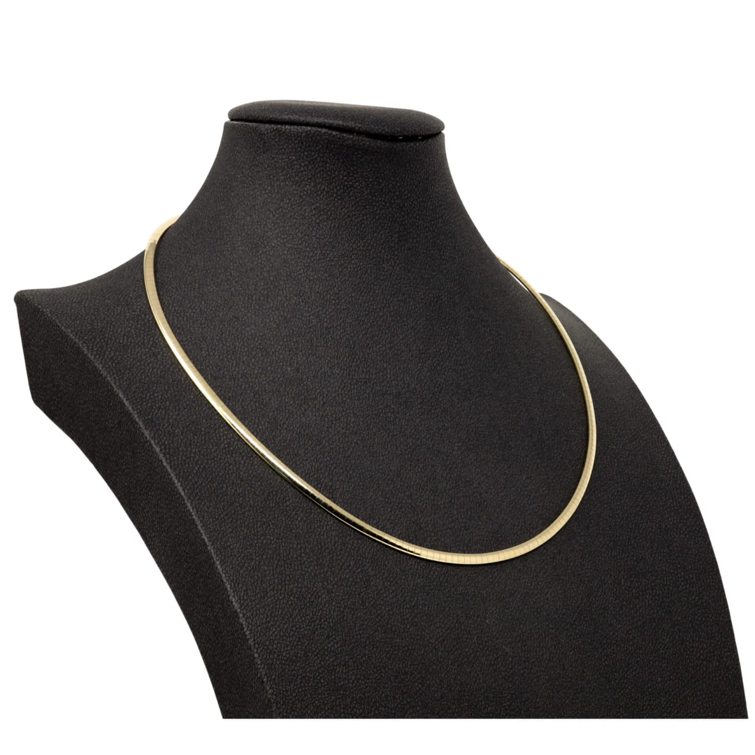 3mm Halsreif Collier Omegareif Omegakette 750 Gold Gelbgold Goldkette 45cm Damen