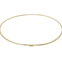 3mm Halsreif Collier Omegareif Omegakette 750 Gold Gelbgold Goldkette 45cm Damen
