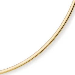 3mm Halsreif Collier Omegareif Omegakette 750 Gold Gelbgold Goldkette 45cm Damen