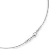1,2mm Halsreif Halskette aus 925 Silber rhodiniert 45cm