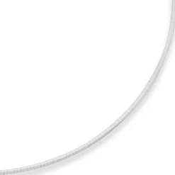 2mm Halsreif Halskette aus 925 Silber matt 42cm
