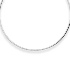 3mm Halsreif Halskette aus 925 Silber 38cm
