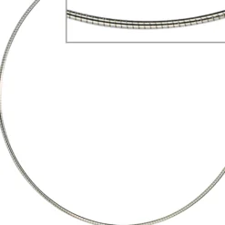 1mm Halsreif Halskette Collier aus Edelstahl Halsschmuck, 45cm