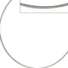 1mm Halsreif Halskette Kette Collier aus Edelstahl, Damen, 42cm