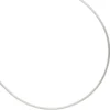 1,1mm Halsreif Omegakette Collier aus 925 Silber rhodiniert rund 38cm