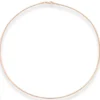 1,5mm Halsreif Omegakette Tondakette Collier Omegareif aus 750 Gold Rotgold 45cm