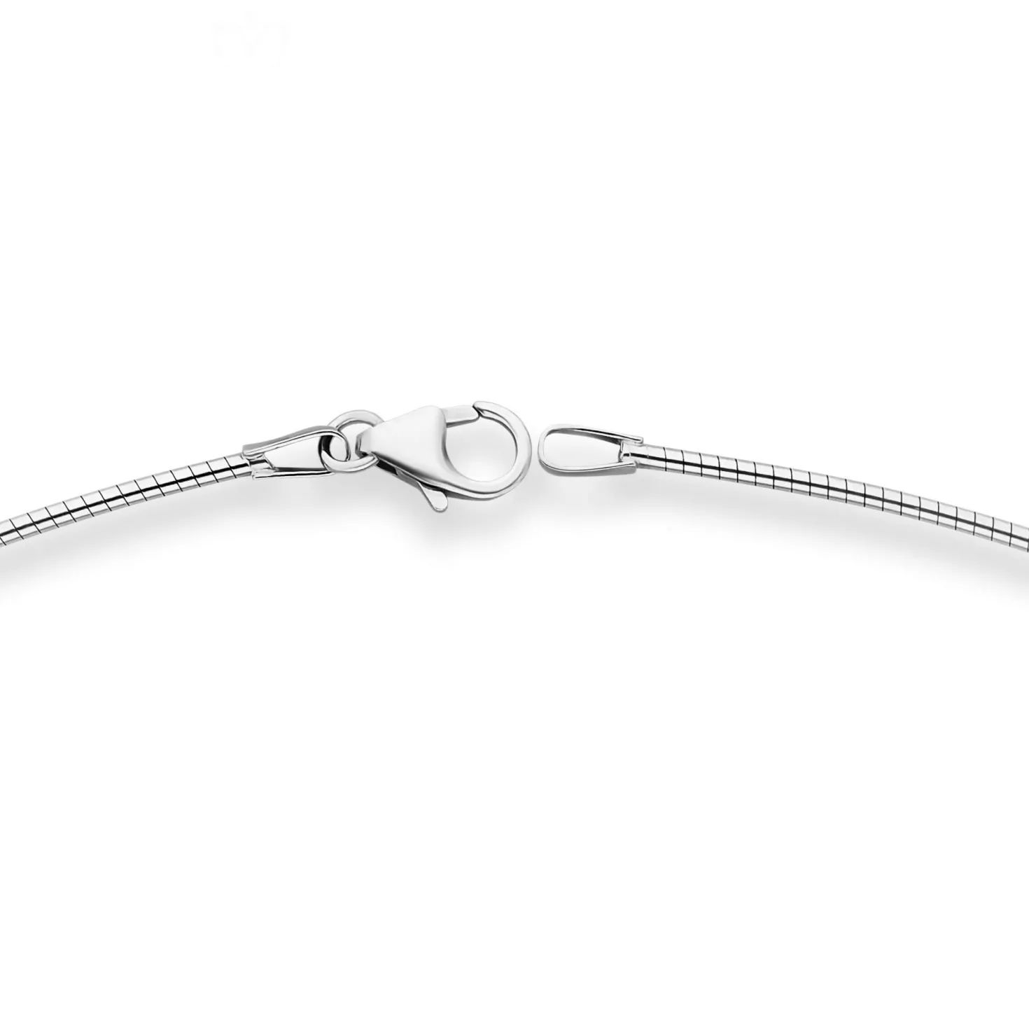 1,2mm Halsreif Omegakette Tondakette Kette Collier aus 333 Gold Weißgold 50cm