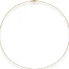 1mm Halsreif Omegakette Tondakette Collier Halskette aus 585 Gold Gelbgold 42cm