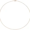 1,1mm Halsreif Omegareif aus 925 Silber rotgold vergoldet 45cm Halsschmuck