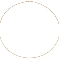 1,1mm Halsreif Omegareif aus 925 Silber rotgold vergoldet 45cm Halsschmuck