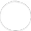 1,5mm Halsreif Omegareif Halskette aus 925 Silber rhodiniert 50cm