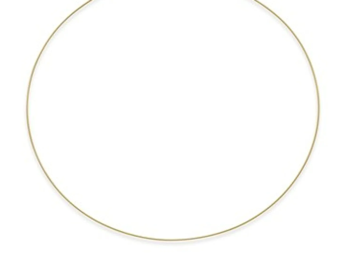 1mm Halsreif Omegareif Omegakette 750 Gold Gelbgold Goldkette 50cm abschraubbar