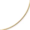 3mm Halsreif Omegareif Omegakette, 585 Gold Gelbgold, Goldkette, 45cm