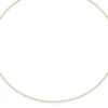 1mm Halsreif Omegareif Omegakette 750 Gold Gelbgold Goldkette 42cm abschraubbar