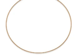 1,6mm Halsreif Omegareif Omegakette rund, 585 Gold Rotgold, 45cm