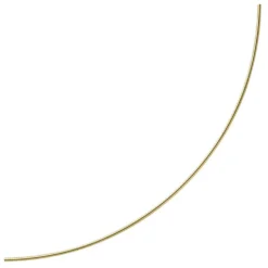 1,2mm Halsreif Omegareif Omegakette Collier 750 Gold Gelbgold, rund, 45cm