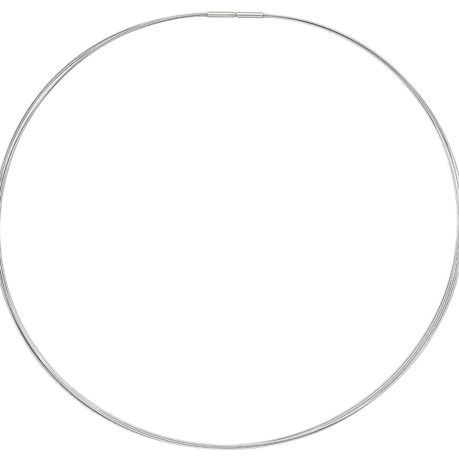 1,3mm Halsreif 5-reihige Halskette aus Edelstahl Edelstahlkette Halsschmuck 42cm