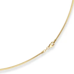 1,5mm Halsreif Tondakette Collier Omegareif Halskette aus 333 Gold Gelbgold 42cm
