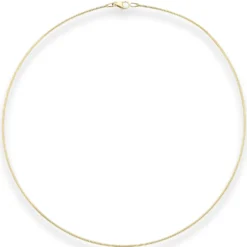 1,2mm Halsreif Tondakette Collier Omegareif aus 333 Gold Gelbgold 45cm