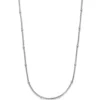 1,5mm Himbeer Collier Halskette mit Rollos Halsschmuck aus 750 Weißgold 50cm