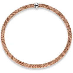 8,5mm Himbeer Kette Collier Halsschmuck aus 585 Gold Rotgold 45cm