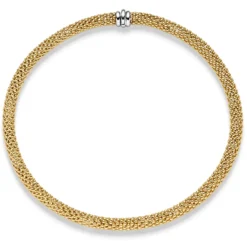8,5mm Himbeer Kette Collier Halsschmuck aus 585 Gold Gelbgold 45cm