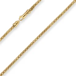3mm Himbeerkette Goldkette Collier Halskette aus 375 Gold Gelbgold 45cm