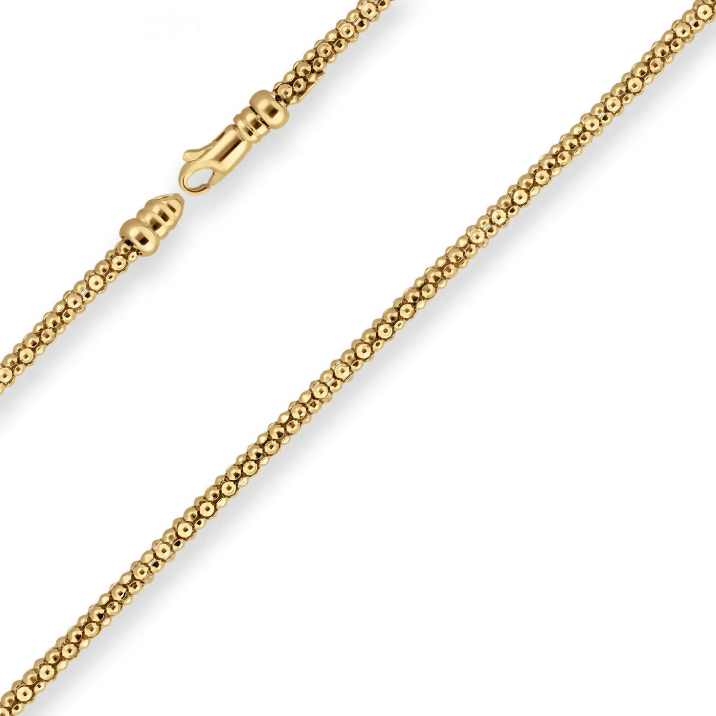3mm Himbeerkette Goldkette Collier Halskette aus 375 Gold Gelbgold 50cm