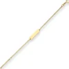 1,7mm Id-Armband Panzerkette Armschmuck aus 585 Gold Gelbgold 16cm
