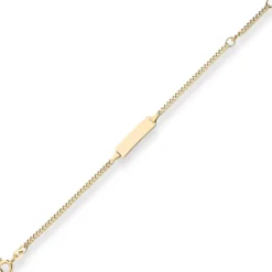 2,1mm Id-Armband Panzerkette Goldarmband Armschmuck aus 585 Gold Gelbgold 16cm