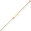 1,4mm Id-Armband Panzerkette Goldarmband Armschmuck aus 375 Gold Gelbgold 13cm