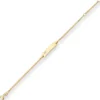 1,7mm Id-Armband Panzerkette Schildband, Herz aus 585 Gold Gelbgold 16cm