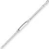 5,4mm Id-Armband Panzerkette Silberarmband Armschmuck aus 925 Silber 21cm