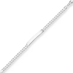 5,4mm Id-Armband Panzerkette Silberarmband Armschmuck aus 925 Silber 19cm
