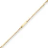 3,9mm Id-Armband Panzerkette weit Armschmuck aus 333 Gold Gelbgold 19cm
