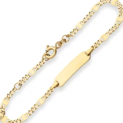 3,2mm Id-Armband Panzerstegkette Armschmuck aus 333 Gold Gelbgold 14cm